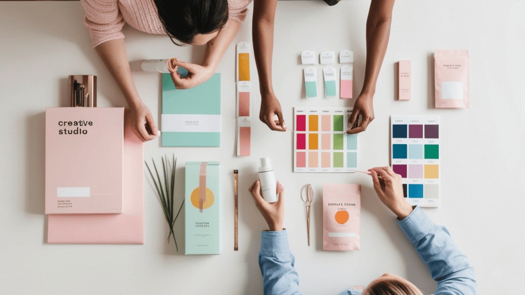 image of marketing professionals designing assets